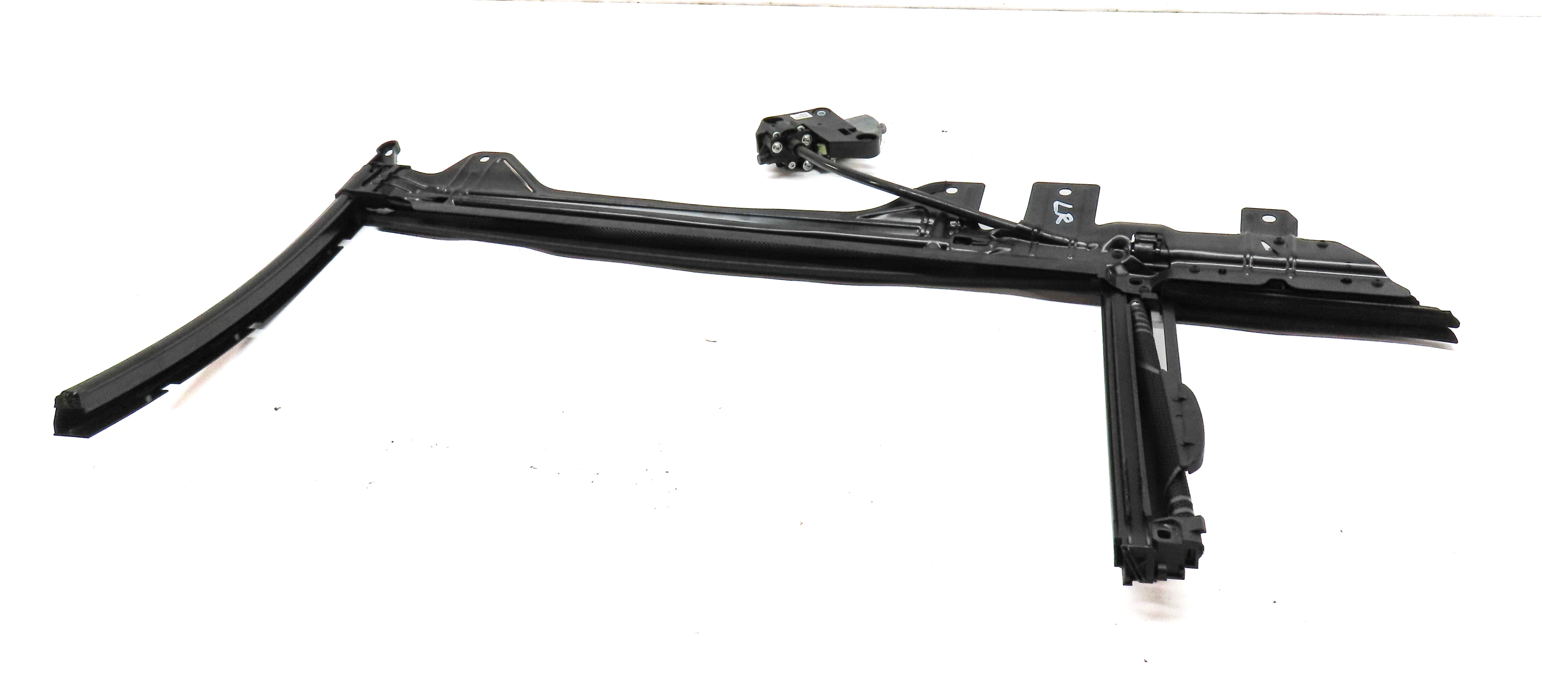 09-15 BMW 7 SERIES (F01) REAR LEFT DOOR WINDOW SUNSHADE SHADE w/ TRACK & MOTOR — exact item pictured